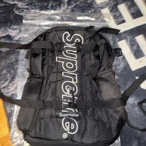 Supreme Black Mesh Backpack